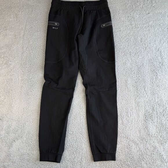 BYLT Elite Jogger Pants Mens Medium Black Performance Fitness Active Gym Workout - Picture 1 of 10